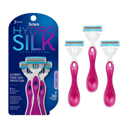 Schick Hydro Silk Ultimate Disposable Razors pack front view