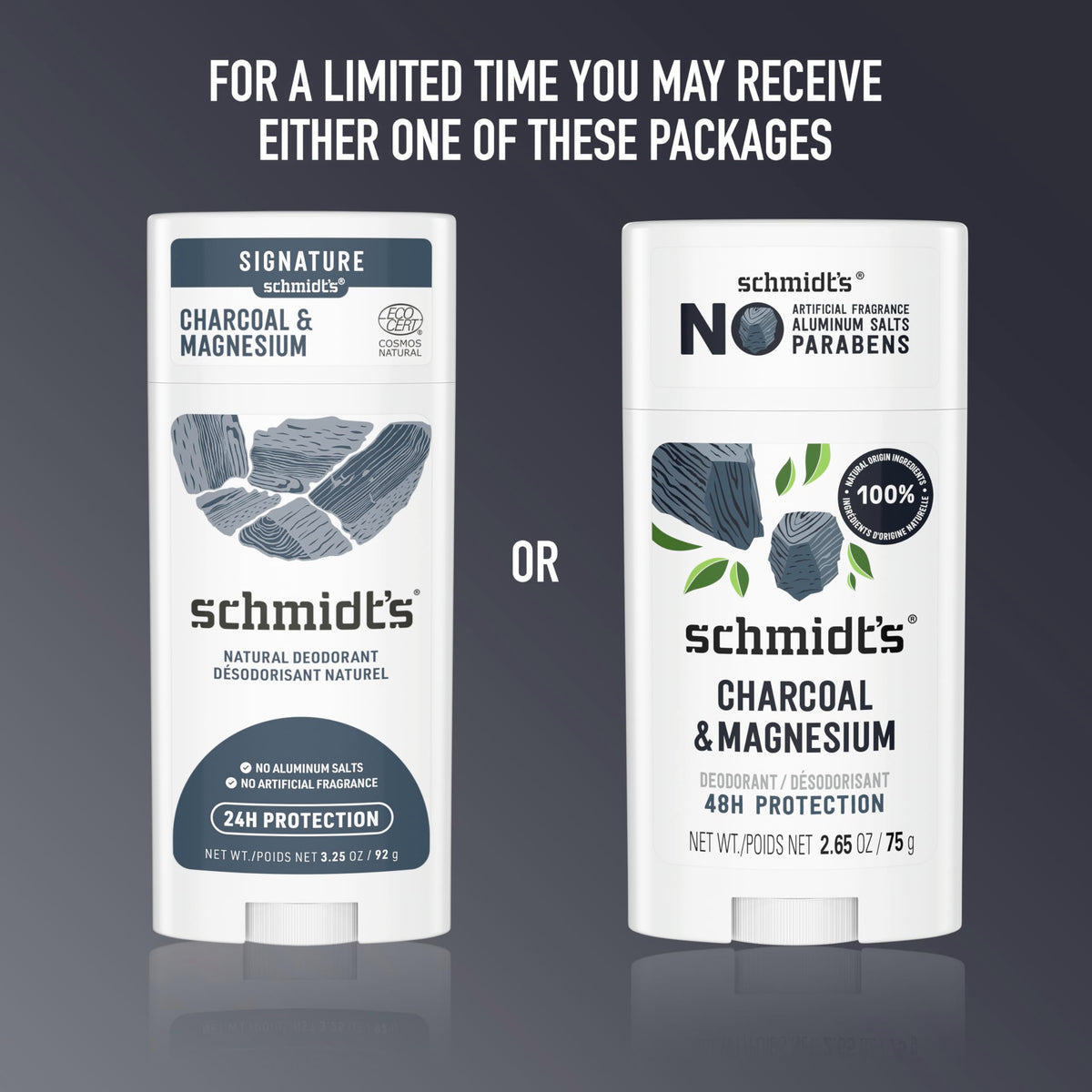 Schmidt's Charcoal & Magnesium Deodorant lifestyle scene