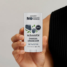 Schmidt's Charcoal & Magnesium Vegan Deodorant application demonstration