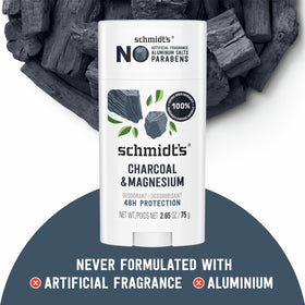 Schmidt's Charcoal & Magnesium Vegan Deodorant ingredient list