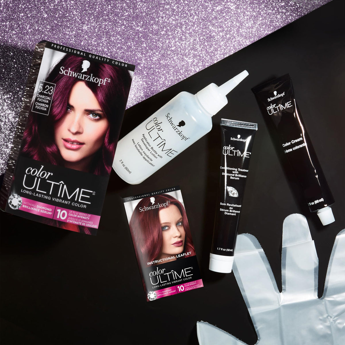 Schwarzkopf Color ULTÎME® 5.23 Charcoal Fuchsia packaging details