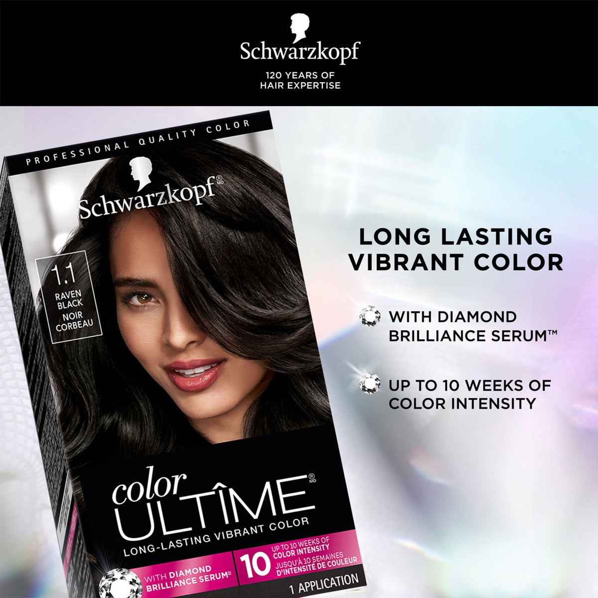Schwarzkopf Color ULTÎME® Raven Black Hair Dye application process