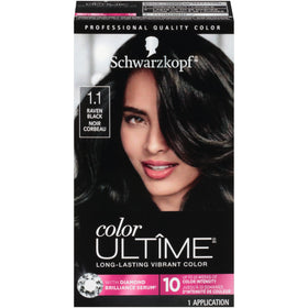 Schwarzkopf Color ULTÎME® Raven Black Hair Dye kit front view