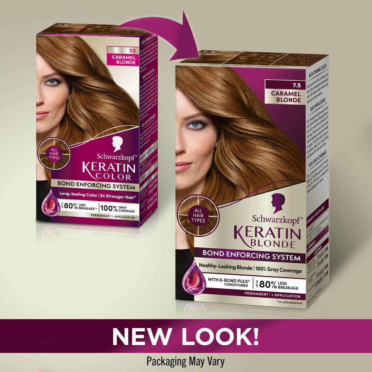 Schwarzkopf hair dye packaging with instructions