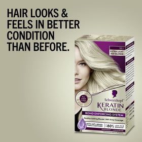 Schwarzkopf Keratin Blonde 10.1 developer lotion bottle