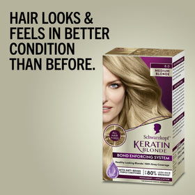 Schwarzkopf Keratin Blonde 8.0 developer lotion close-up