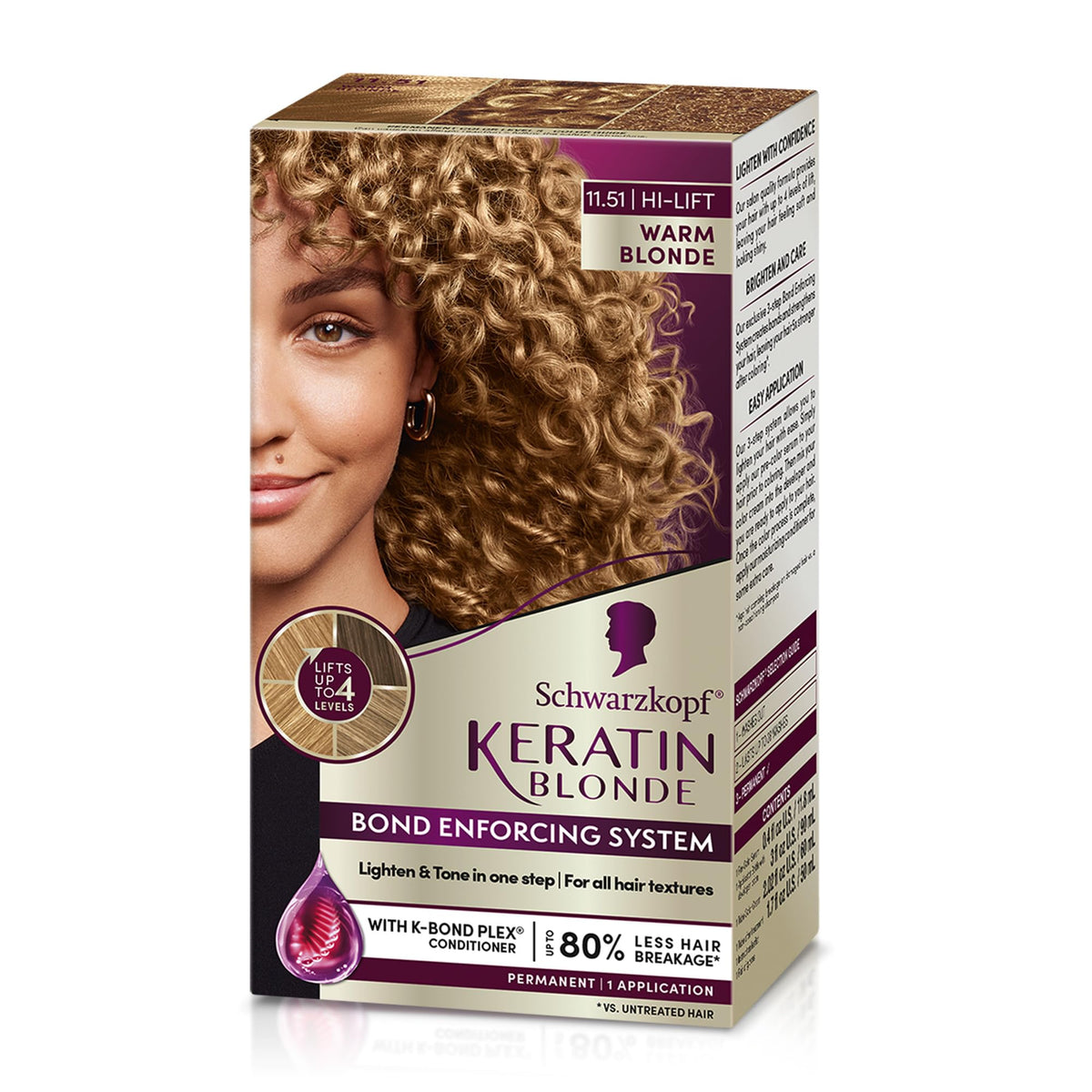 Schwarzkopf Keratin Blonde Hair Dye packaging front view