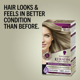 Schwarzkopf Keratin Blonde Hair Dye pre-color serum close-up