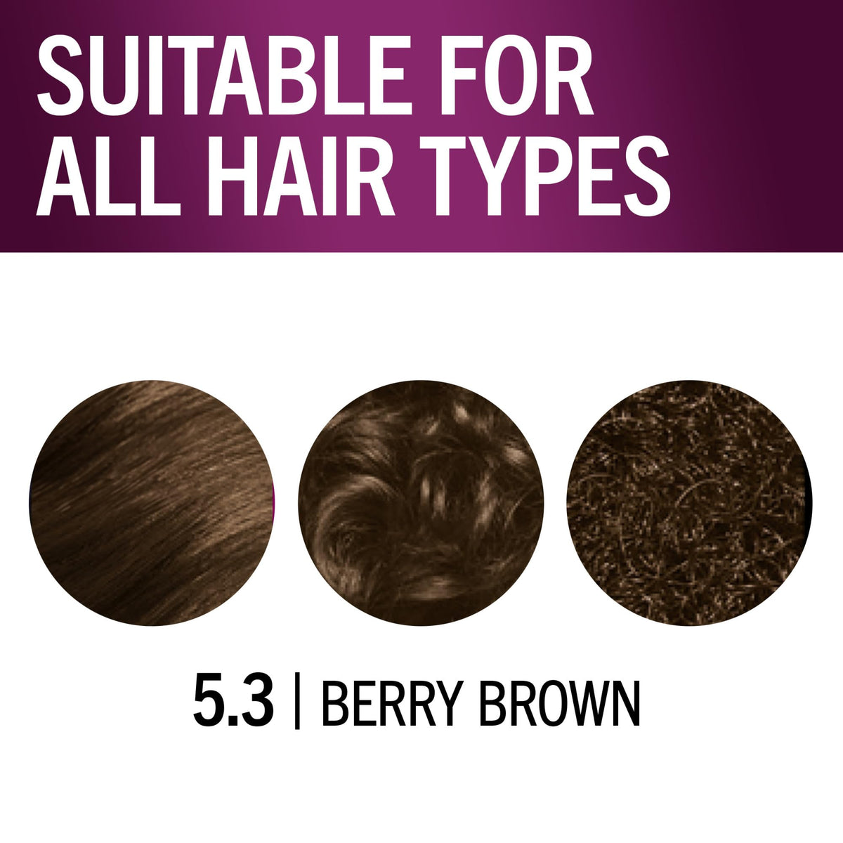 Schwarzkopf Keratin Color 5.3 Berry Brown hair dye on a model