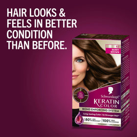 Schwarzkopf Keratin Color 5.3 Berry Brown post-colour conditioner tube