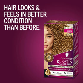 Schwarzkopf Keratin Hair Dye Cream gloves for application