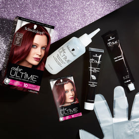 Schwarzkopf Ruby Red Hair Dye developer bottle close-up