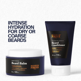 Scotch Porter Beard Balm and Leave-In Conditioner side view