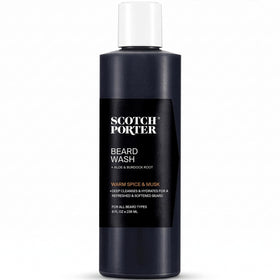 Scotch Porter Moisturizing Beard Wash front view with warm spice scent