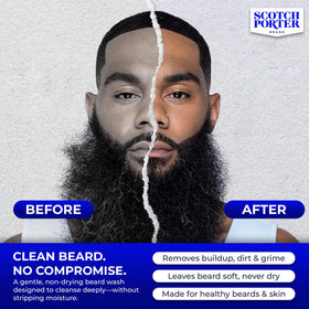 Scotch Porter Moisturizing Beard Wash Shampoo back view