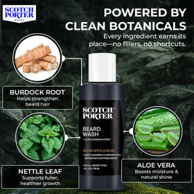 Scotch Porter Moisturizing Beard Wash Shampoo side view