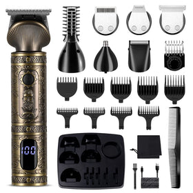 Scttomon Beard Trimmer Kit 7 in 1 with T-blade and guide combs
