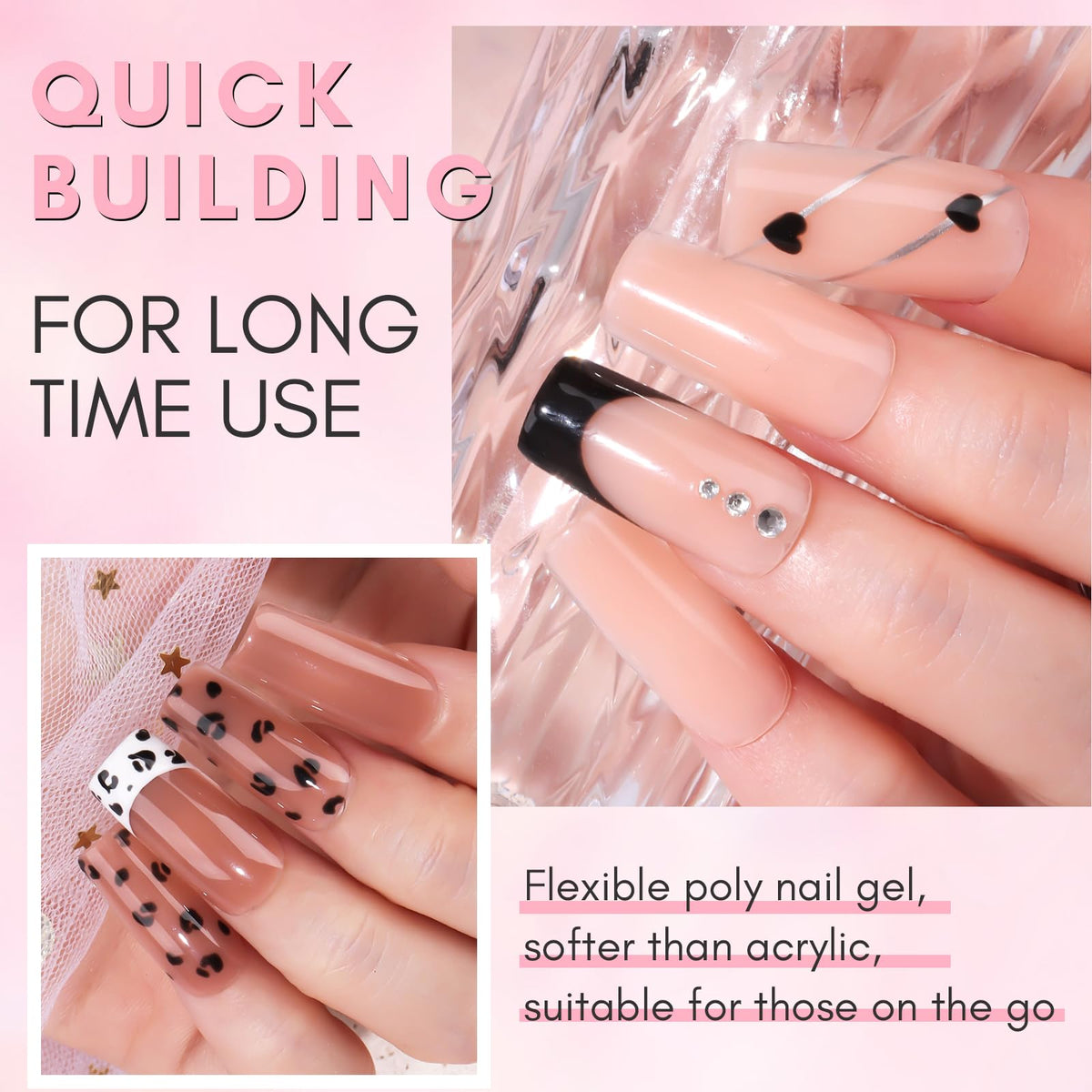 Sculpting nails with Makartt Poly Nail Gel and dual forms