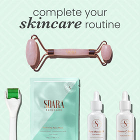 Sdara Derma Roller in a travel bag for portability