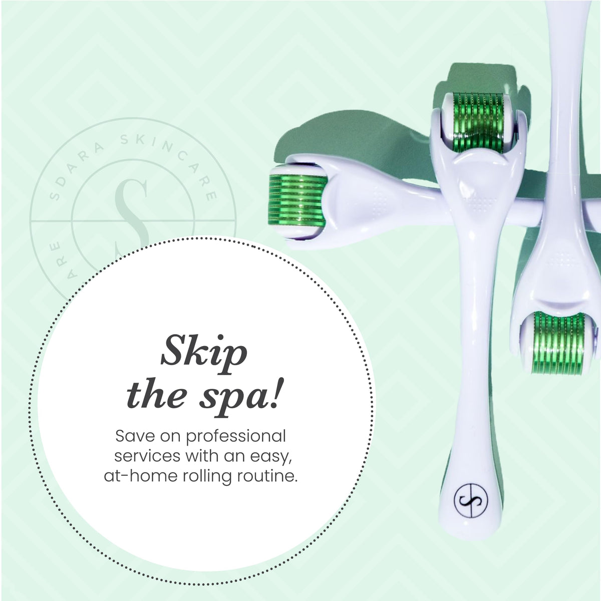 Sdara Derma Roller with packaging on a flat surface