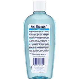 Seabreeze Sensitive Skin Astringent 10 Oz back view