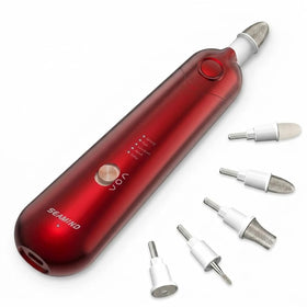 SEAMIND 5-in-1 Electric Nail File Kit red model front view