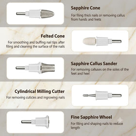 SEAMIND electric nail file showing speed settings