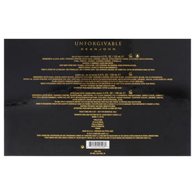 Sean John Unforgivable Men 3 Piece Gift Set with ingredients list