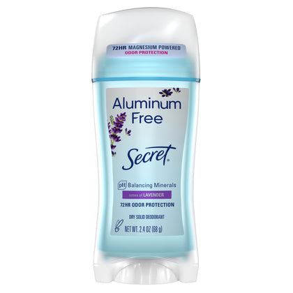 Secret Aluminum Free Deodorant lavender scent front view