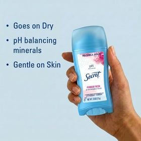 Secret Anti-Perspirant Deodorant packaging side view