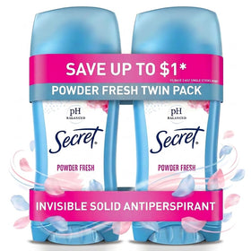 Secret Anti-Perspirant Deodorant Twin Pack front view