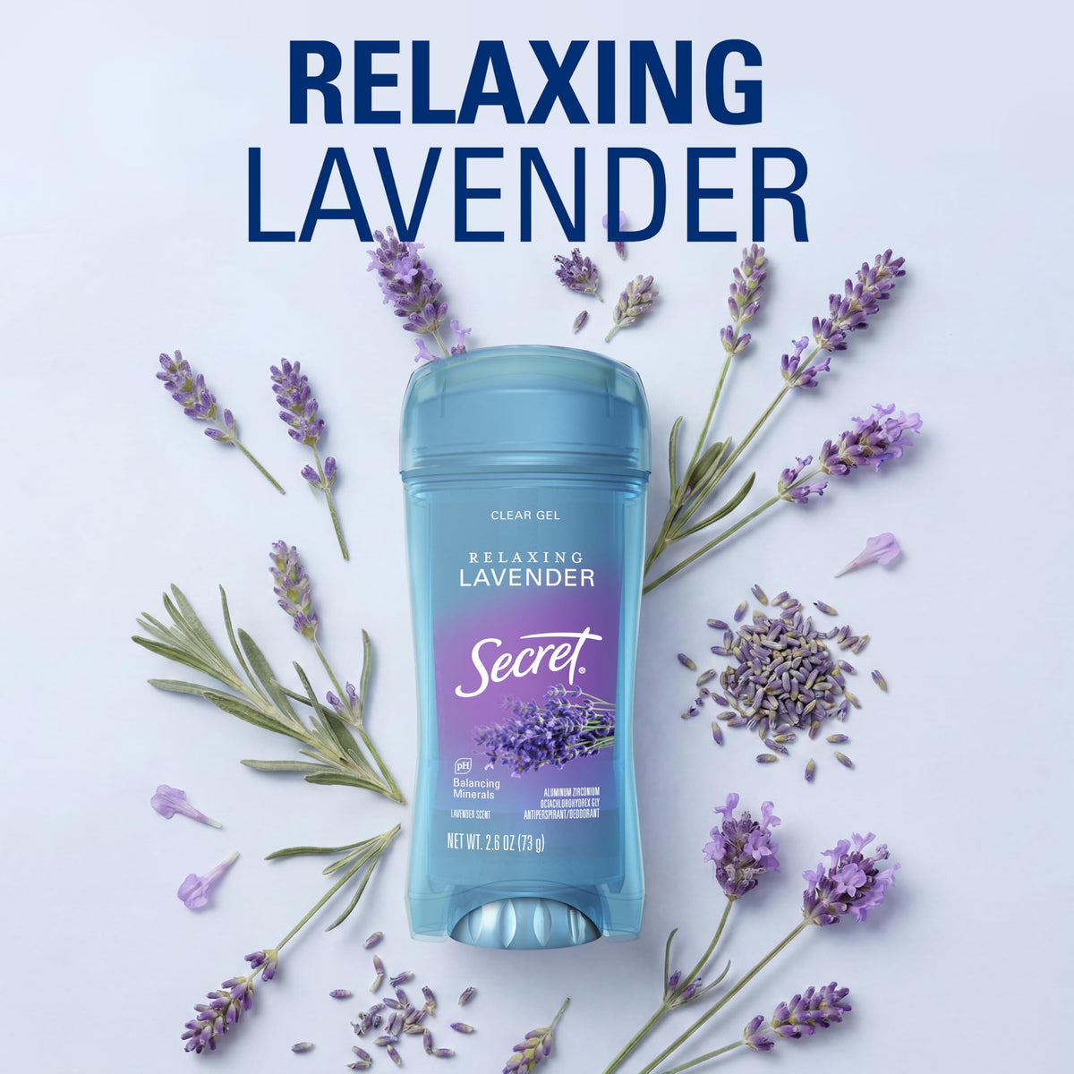 Secret Antiperspirant Deodorant 2.6 oz clear gel texture