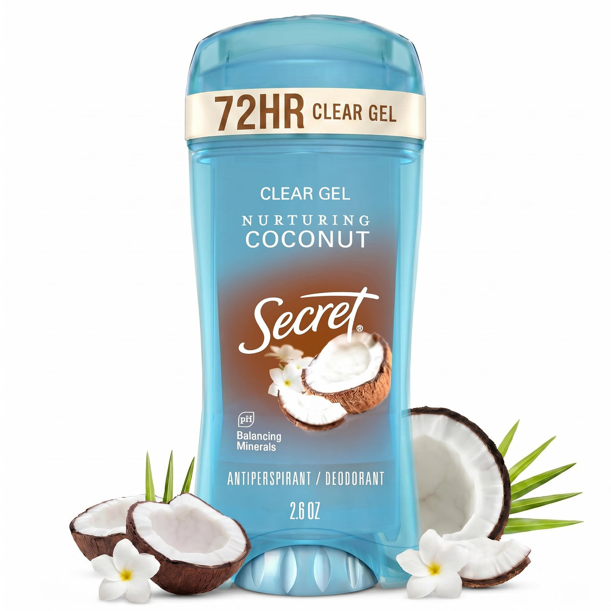 Secret Antiperspirant Deodorant 72-HR Coconut Scent front view