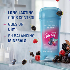 Secret Antiperspirant Deodorant 72hr Berry Scent side view