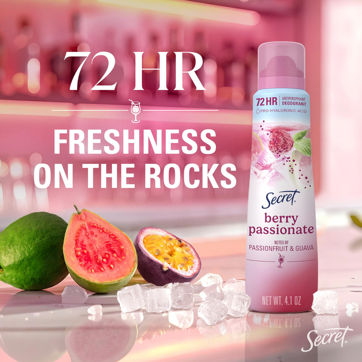 Secret Antiperspirant Deodorant 72HR Freshness packaging