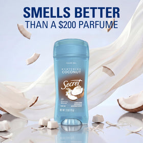 Secret Antiperspirant Deodorant application on skin