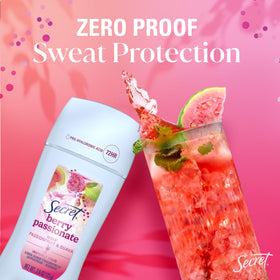 Secret Antiperspirant Deodorant Berry Passionate with mocktail