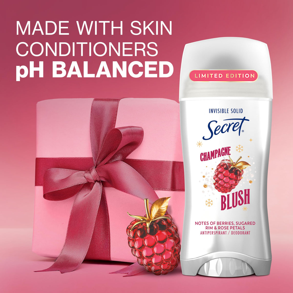Secret Antiperspirant Deodorant Champagne Blush with other beauty products