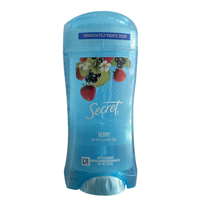 Secret Antiperspirant Deodorant Clear Gel Summer Berry 6 Pack front view