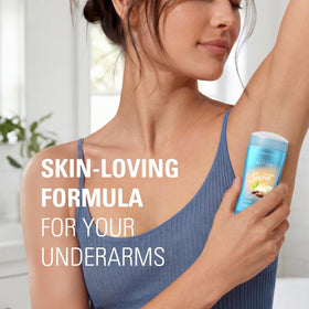 Secret Antiperspirant Deodorant Cocoa Butter Scent in bathroom setting