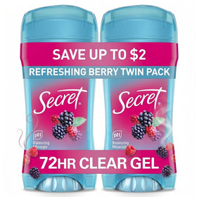 Secret Antiperspirant Deodorant for Women 72hr Berry Scent front view