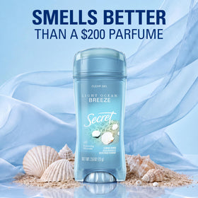 Secret Antiperspirant Deodorant for Women 72HR Clear Gel application