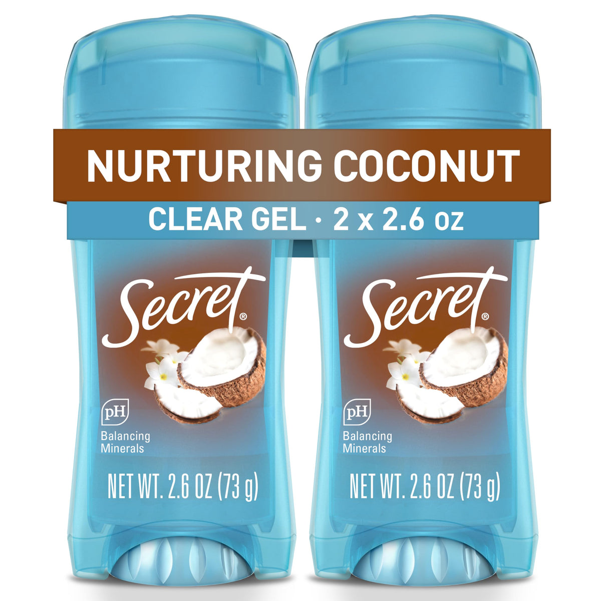 Secret Antiperspirant Deodorant for Women 72HR Coconut Scent front view