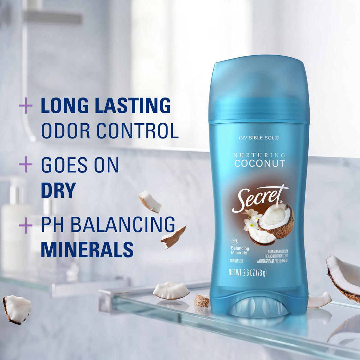 Secret Antiperspirant Deodorant for Women back view