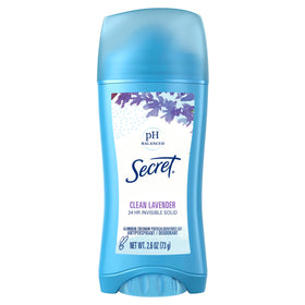 Secret Antiperspirant Deodorant for Women Clean Lavender front view