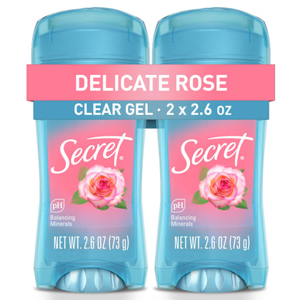Secret Antiperspirant Deodorant for Women, clear gel front view