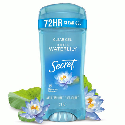 Secret Antiperspirant Deodorant for Women front view with Cool Waterlily scent