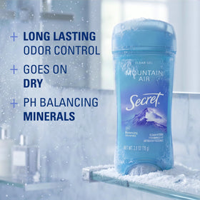 Secret Antiperspirant Deodorant for Women, Mountain Air scent packaging