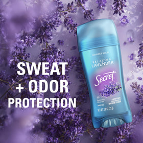 Secret Antiperspirant Deodorant for Women showing pH balancing minerals feature