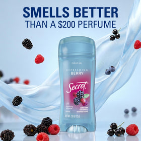 Secret Antiperspirant Deodorant in a lifestyle setting on a bathroom shelf